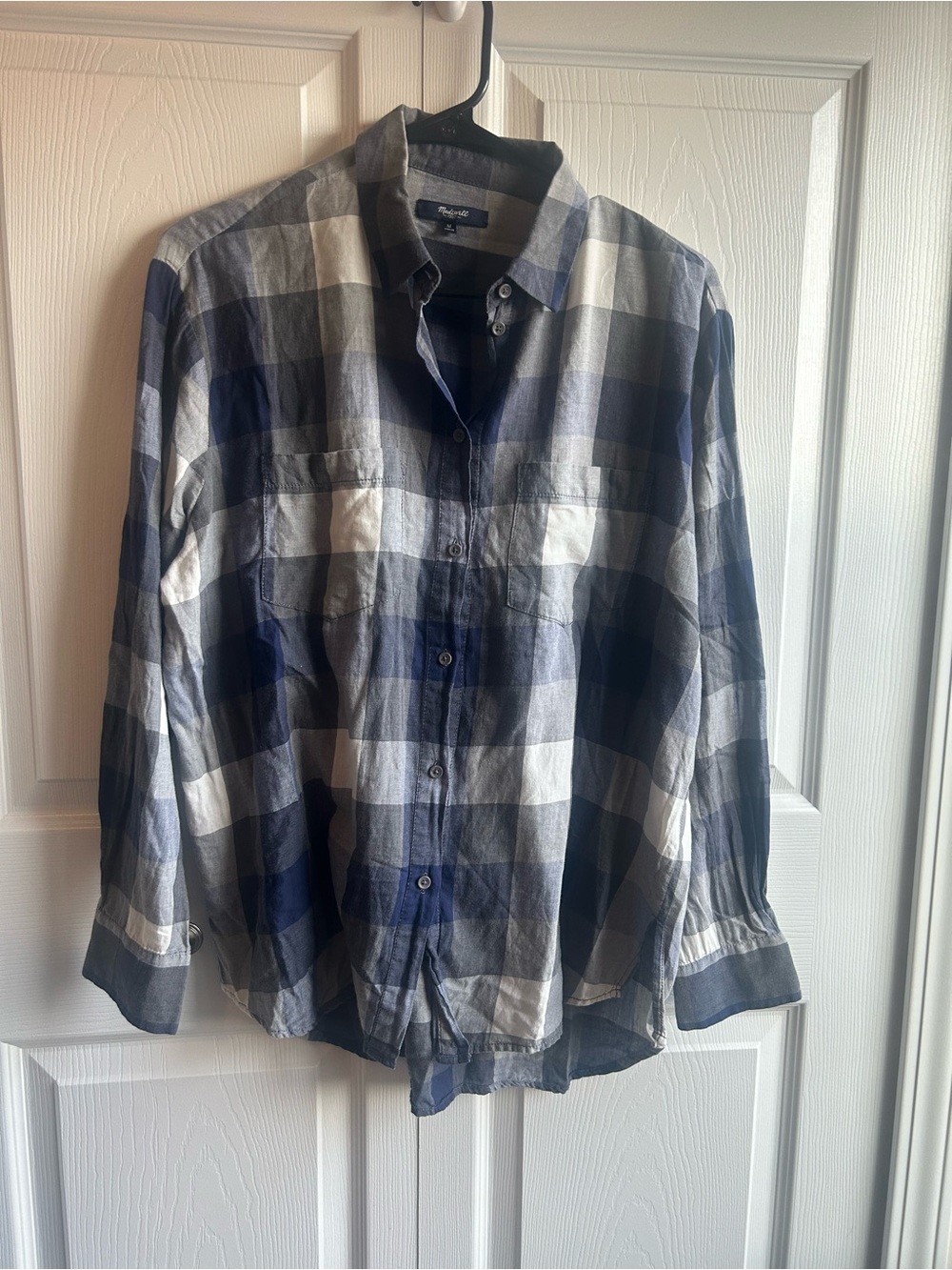 Madewell Buffalo Plaid Button-Down Shirt – Size M